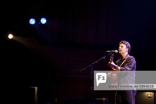 Irish singer and songwriter Paul Casey performing live in the concert hall at the KKL in Lucerne Switzerland Europe