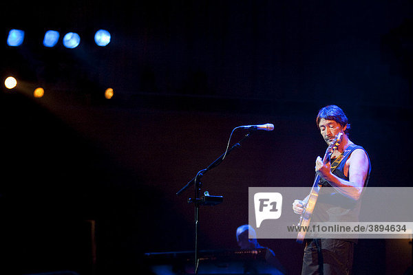 British singer and songwriter Chris Rea performing live in the concert hall at the KKL in Lucerne Switzerland Europe