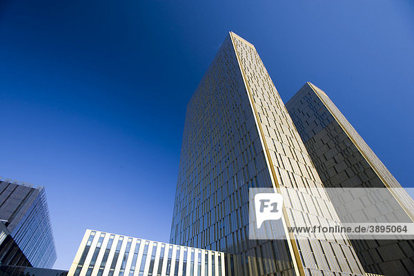 Bürohochhäuser  Europäischer Gerichtshof  Kirchberg-Plateau  Europa-Viertel  Luxemburg  Europa