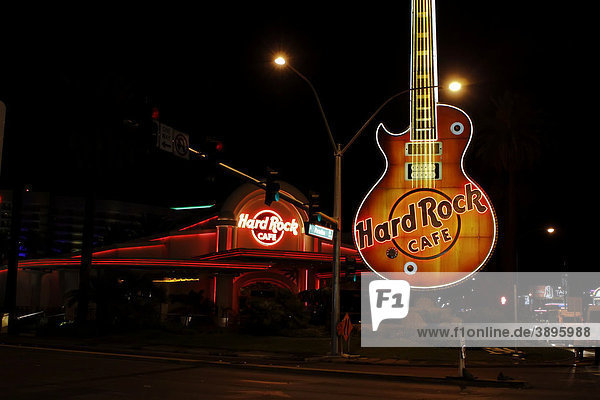 Hard Rock Cafe in der Paradise Road  Las Vegas  Nevada  USA