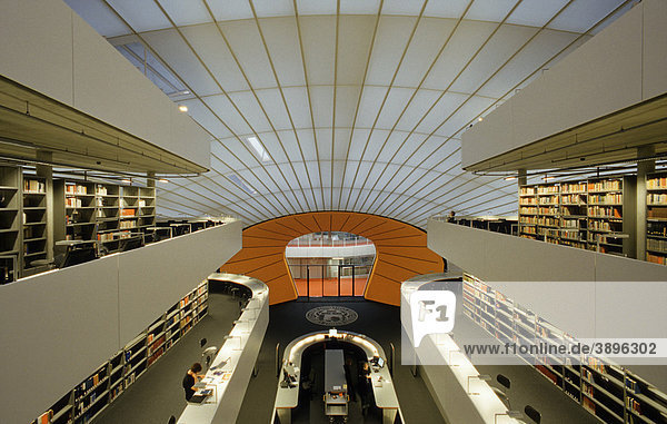 Philologische Bibliothek der Freien Universität Berlin  auch genannt The Berlin Brain  Architekt Sir Norman Foster  Dahlem  Zehlendorf  Berlin  Deutschland  Europa