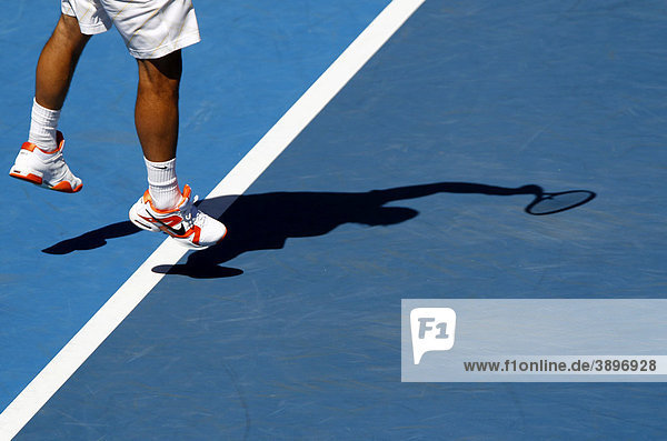 Beine  Rafael Nadal  ESP  Tennis  Australian Open 2010  Grand Slam Tournament  Melbourne Park  Melbourne  Australien