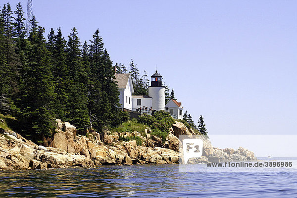 Leuchtturm  Bass Harbor  Küste von Maine  New England  USA