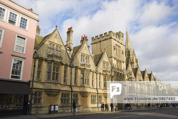 Brasenose College  High Street  Oxford  Oxfordshire  England  Vereinigtes Königreich  Europa