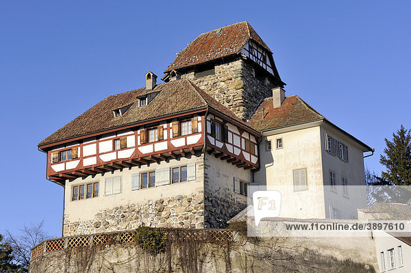 Das Frauenfelder Schloss  Kanton Thurgau  Schweiz  Europa