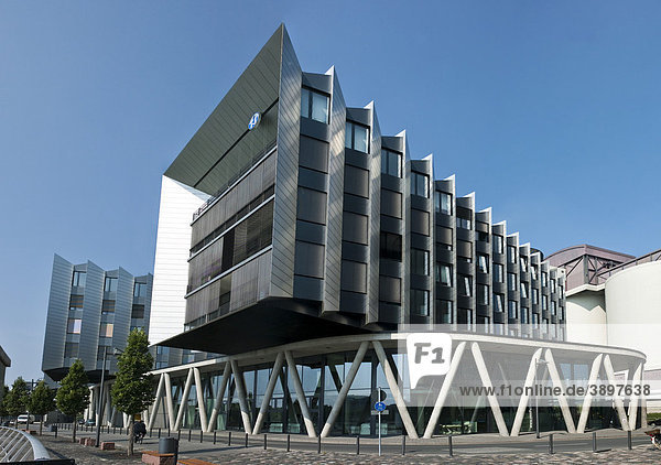 Westhafen Pier  Büro- und Eventgebäude  Westhafen Frankfurt am Main  Hessen  Deutschland  Europa