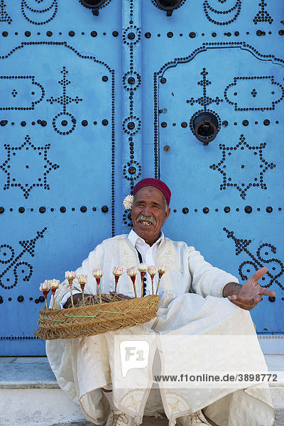 Traditioneller Straßenhändler in Marokko  Afrika