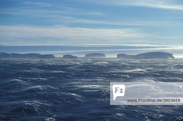 Stürmische See  Ross Sea  Antarktis