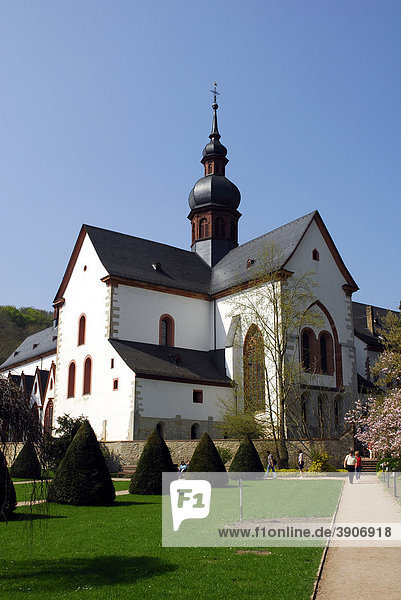 Basilica  abbey church  Eberbach Monastery  Eltville on Rhine River  Rheingau  Hesse  Germany  Europe