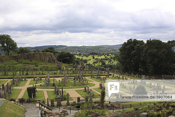 Burgfriedhof Stirling Castle  Stirling  Schottland  Großbritannien  Europa