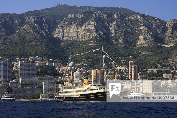 Motoryacht Nero vor Monaco während der Monaco Yacht Show  CÙte d'Azur  Europa