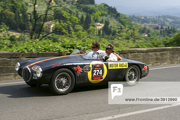 Mille Miglia car race in Tuscany  Italy  Europe