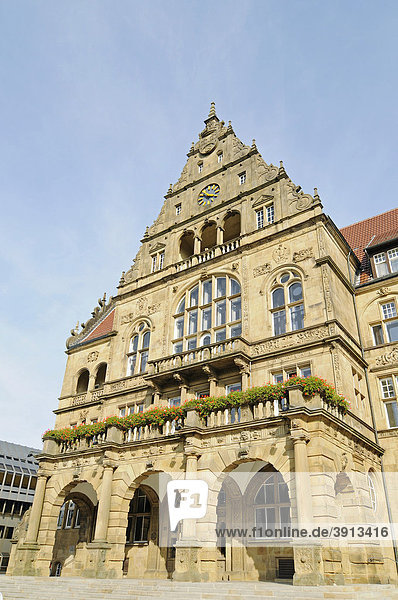 Altes Rathaus  Bielefeld  Ostwestfalen Lippe  Nordrhein-Westfalen  Deutschland  Europa