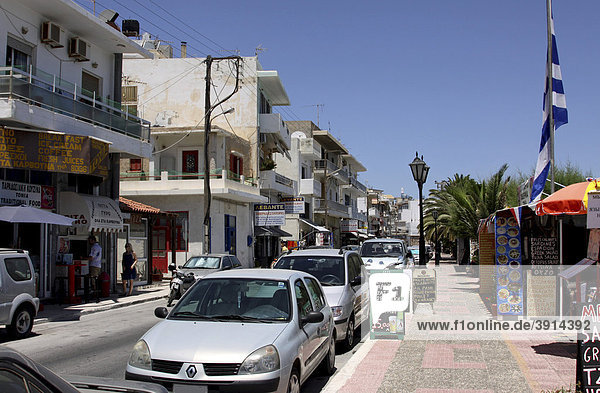 Straße in Ierapetra  Kreta  Griechenland  Europa