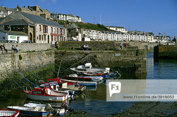 Porthleven im Jahr 1990  Cornwall  England  Vereinigtes Königreich  Europa