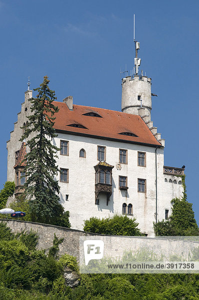 Die Burg über Gössweinstein  Fränkische Schweiz  Franken  Bayern  Deutschland  Europa