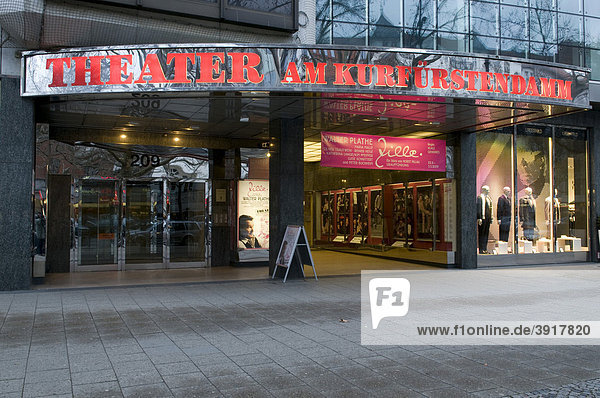 Theater am Kurfürstendamm  Berlin  Deutschland  Europa
