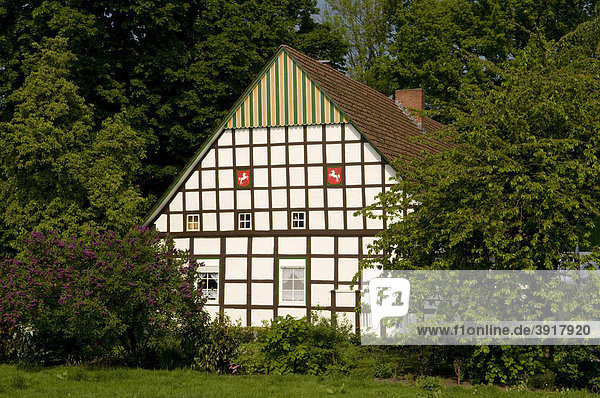 Fachwerkhaus in Glandorf  Osnabrücker Land  Niedersachsen  Deutschland  Europa