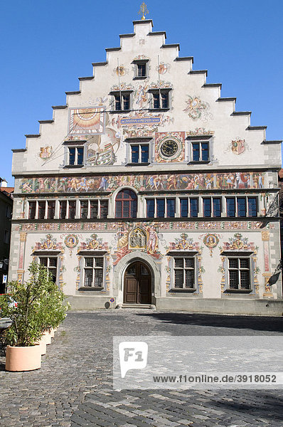 Altes Rathaus in der Altstadt  Lindau  Bodensee  Bayern  Deutschland  Europa