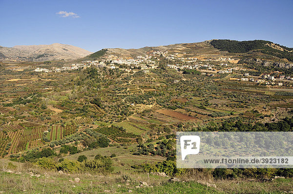 Drusische Ortschaft auf den Golan-Höhen  Israel  Naher Osten  Orient