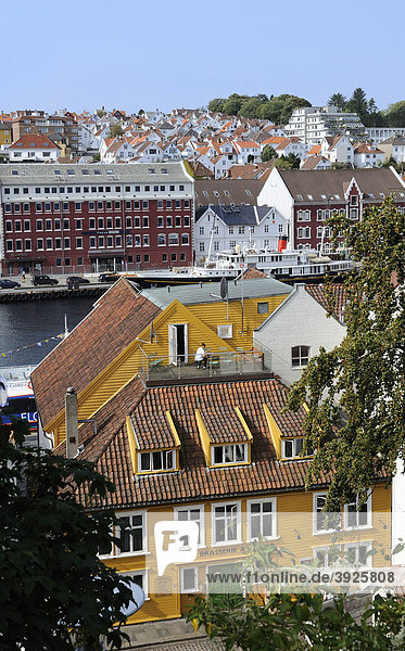 Blick auf Stavanger  Norwegen  Skandinavien  Nordeuropa