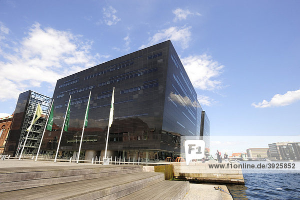 Der Schwarze Diamant  Neubau der königlichen Bibliothek  Kopenhagen  Dänemark  Skandinavien  Nordeuropa  Europa