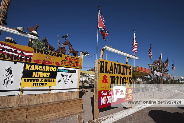 Rest stop on Highway 93 near Las Vegas  Nevada  USA