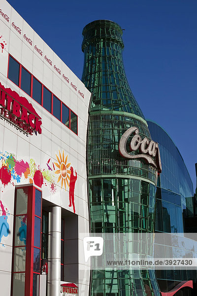 Coca-Cola store on Las Vegas Blvd  Las Vegas  Nevada  USA