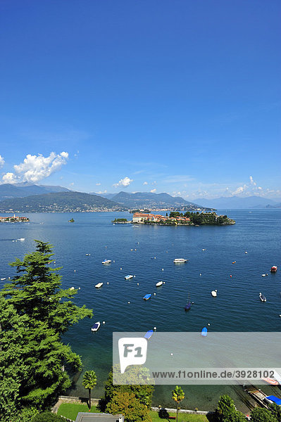 Isola Bella und Isola dei Pescatori  Borromäische Inseln  Stresa  Lago Maggiore  Piemont  Italien  Europa