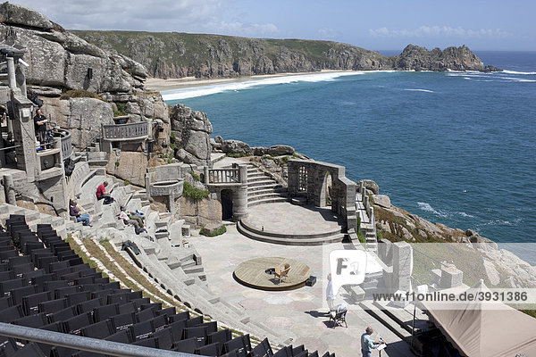 The Minack Theater  open-air  Porthcurno  Cornwall  England  United Kingdom  Europe