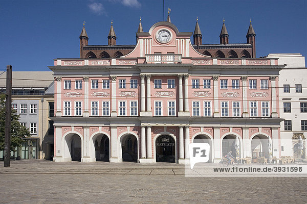 City Hall  Rostock  Mecklenburg-Western Pomerania  Germany  Europe