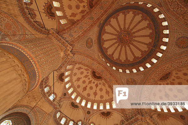 Hauptkuppel der Sultan-Ahmed-Moschee  Blaue Moschee  Istanbul  Türkei