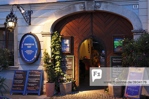 Heurigen-Restaurant Buschenschank Römerzeche  Rust am Neusiedler See  Burgenland  Österreich  Europa
