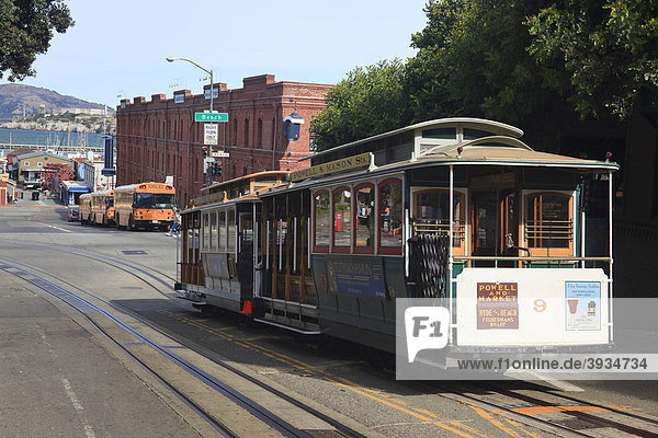 Typische Straßenbahn  San Francisco  Kalifornien  USA  Nordamerika