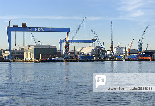 Howaldtswerke-Deutsche Werft GmbH  HDW  the largest German shipyard  now ThyssenKrupp  state capital  Kiel  Schleswig-Holstein  Germany  Europe