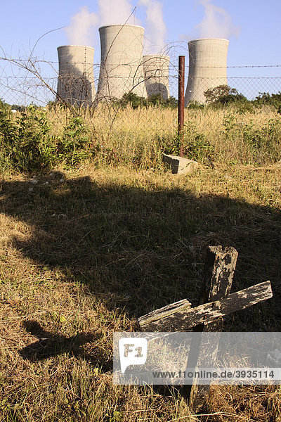 Mochovce Nuclear Power Plant in Okres Levice  120 km from Bratislava  Slovakia  Europe