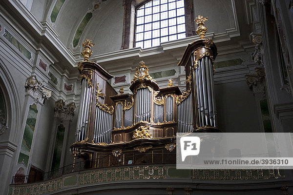 Orgel in der Jesuitenkirche  Mannheim  Rheinland-Pfalz  Deutschland  Europa