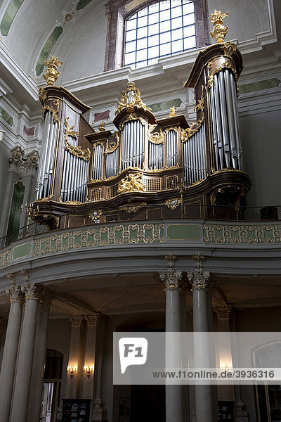 Orgel in der Jesuitenkirche  Mannheim  Rheinland-Pfalz  Deutschland  Europa