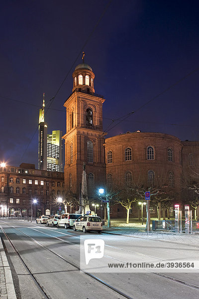 Blick auf die Paulskirche  Frankfurt  Hessen  Deutschland  Europa