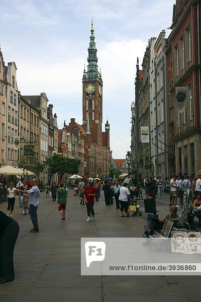 Altstadt und Rathaus  Danzig  Polen  Europa