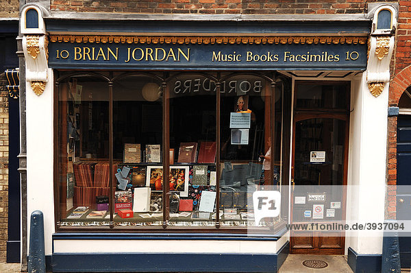 Alter Buchladen in der 10 Green Street  Cambridge  Cambridgeshire  England  Großbritannien  Europa