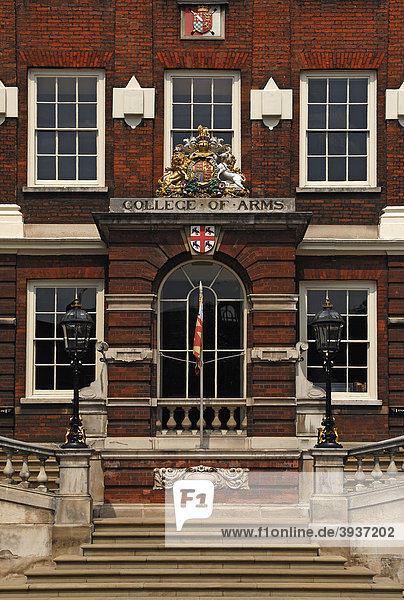 College of Arms  Queen Victoria Street  London  England  Großbritannien  Europa