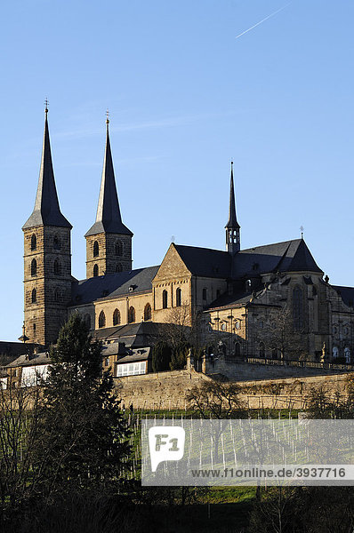 St. Michael oder Kloster Michelsberg  Neubau 1712  Michelsberg  Bamberg  Oberfranken  Bayern  Deutschland  Europa
