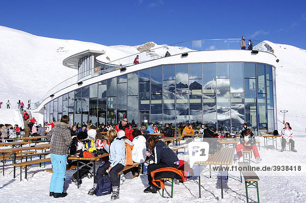 Salaas restaurant  Samnaun ski resort  Switzerland  Europe