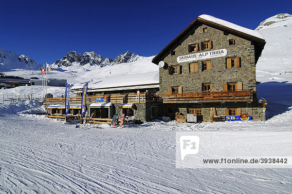 Skihaus Alp Trida  Skigebiet Samnaun  Schweiz  Europa