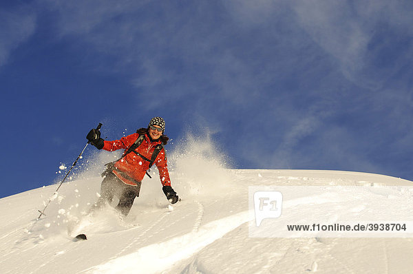 Ski tour  Mt. Grosser Jaufen  Pragser Tal  Hochpustertal valley  South Tyrol  Italy  Europe