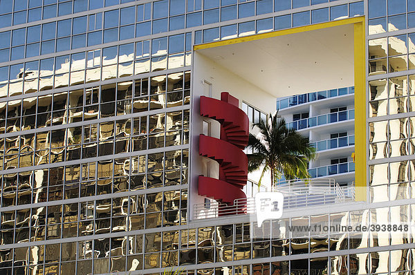 Fassade  Downtown Miami  Florida  USA