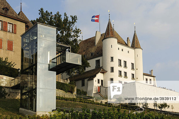 Chateau de Nyon  Genfer See  Kanton Waadt  Schweiz  Europa Kanton Waadt