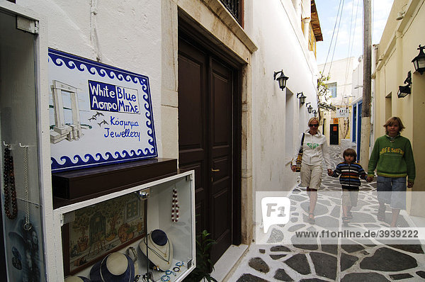 Altstadt Castro Naxos Kykladen Griechenland Europa