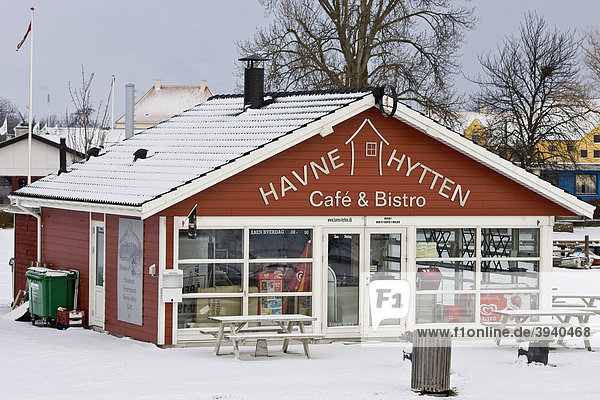 Das Fastfood-CafÈ am Hafen von Kastrup  Dänemark  Europa